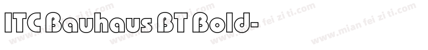 ITC Bauhaus BT Bold字体转换